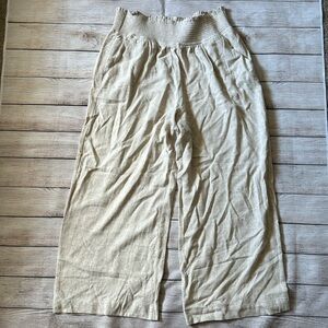 Simply Vera Wang Rayon-linen Blend Wide-leg Pants size Large